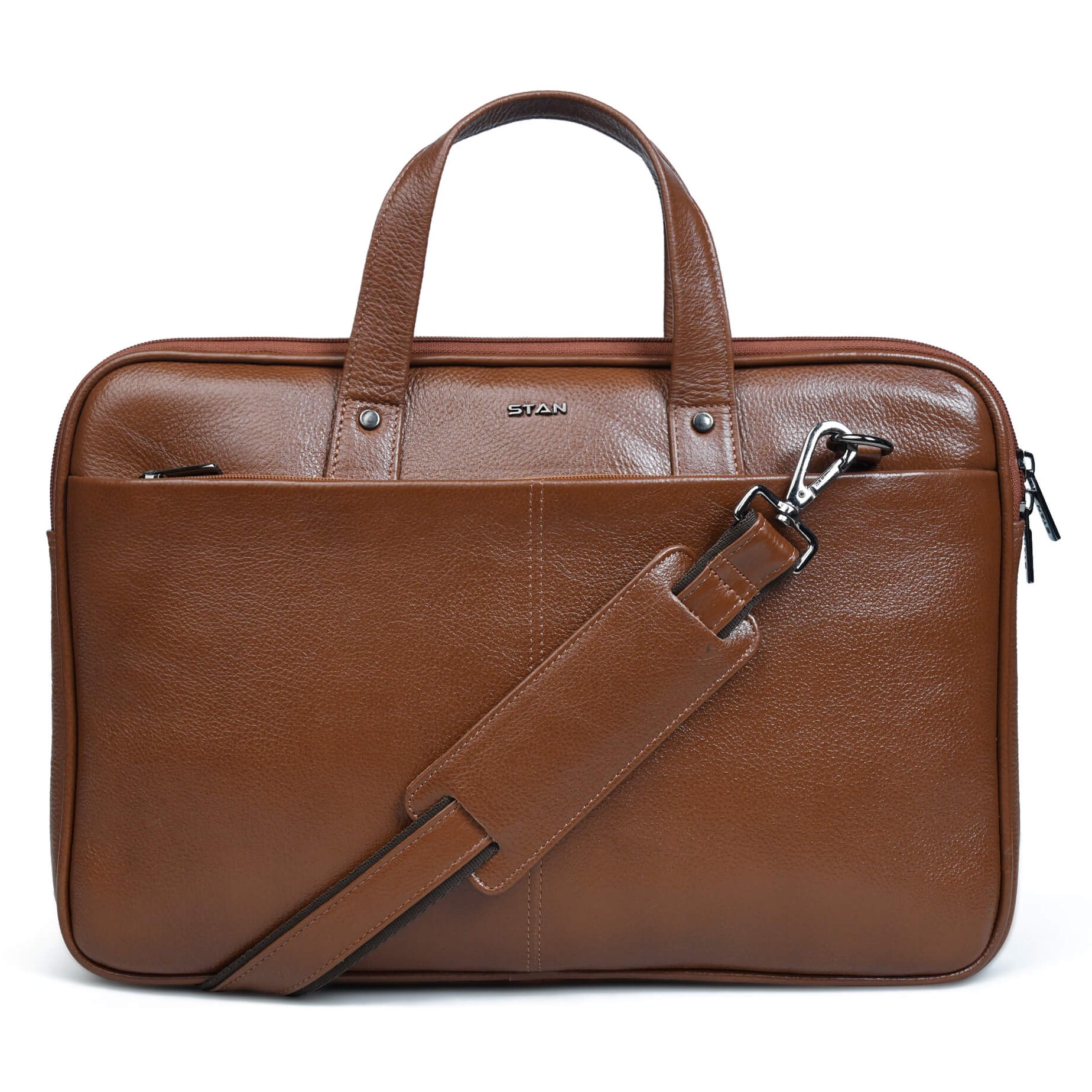 mens leather large brown leather handbag