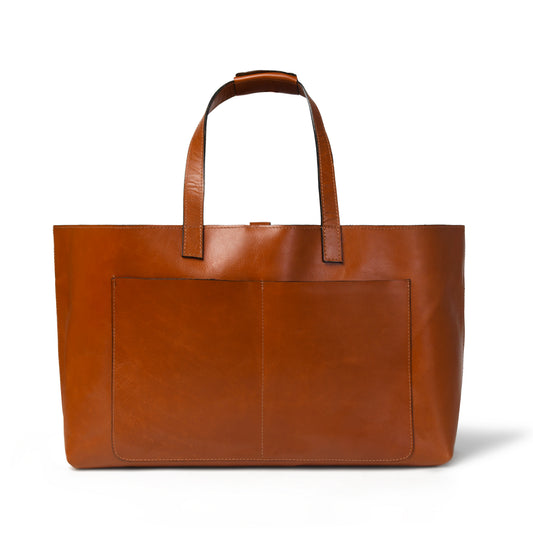 Nysa XL Full Grain Leather Everyday Tote Bag