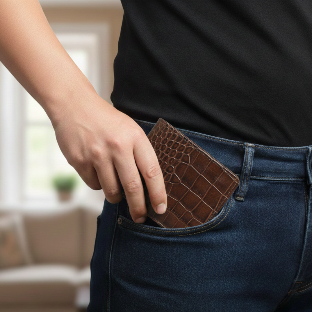 Croc Elite Combo for Men – Drake Croc Belt & Baron Croc Wallet