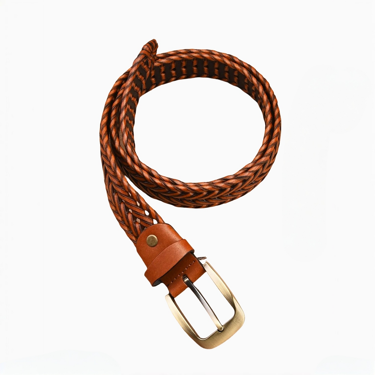 Stan Leather Braided Men’s Belt for Perfect Fit