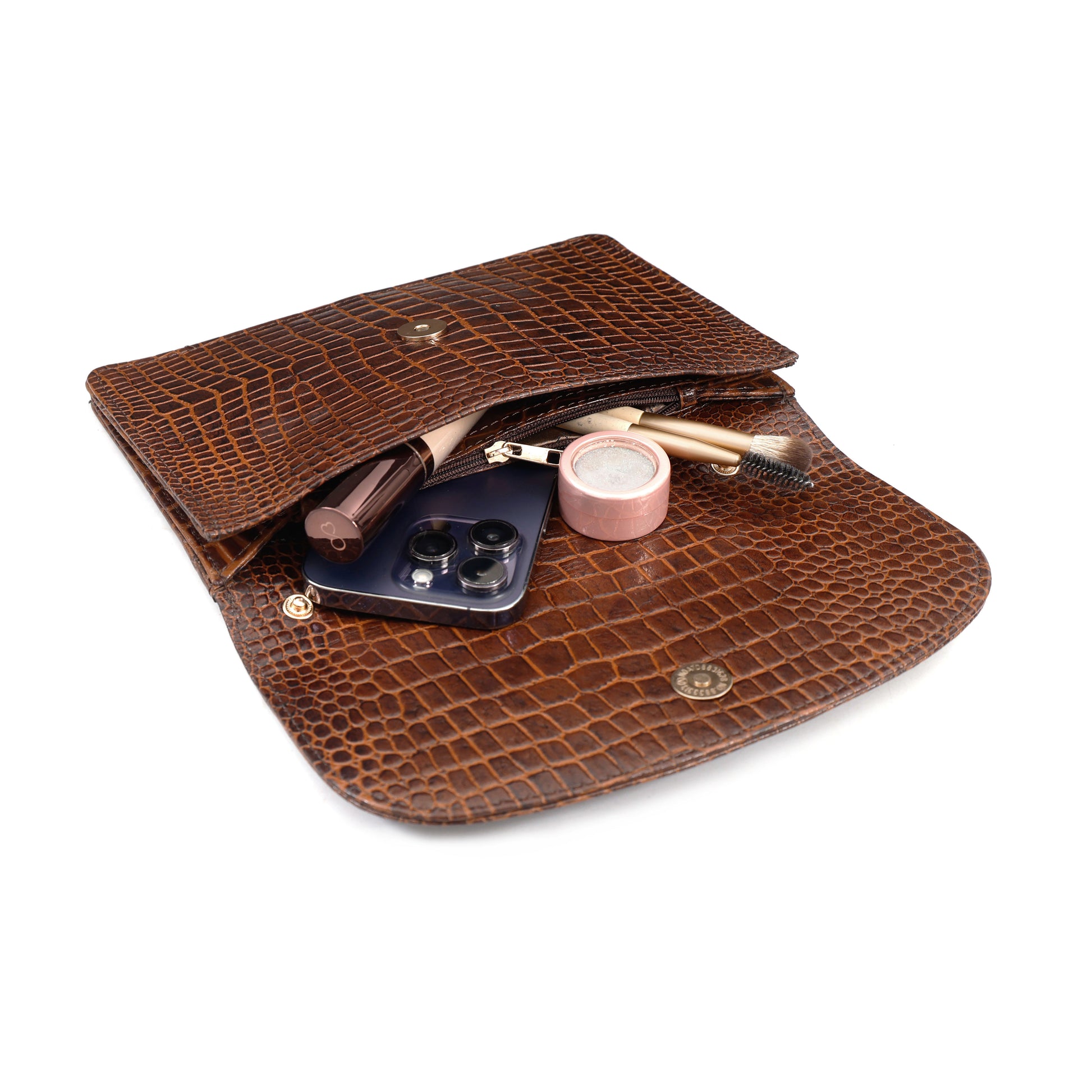 Isabella Clutch-cum-Sling Bag Interior Coffee Bean