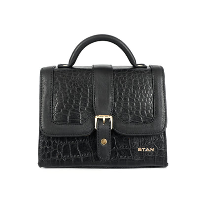 Jasmin Elite by STAN LEATHER Croc Leather Satchel