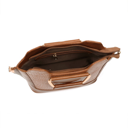 Corvia Full-Grain Top-Handle Satchel Bag