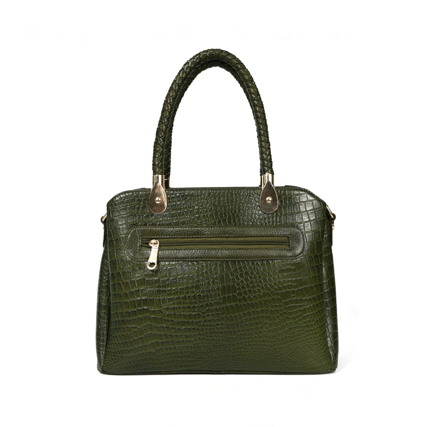 Savina Croco-Pebble Leather Handbag