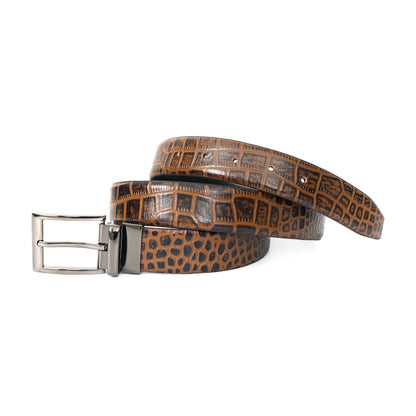 Croc Elite Combo for Men – Drake Croc Belt & Baron Croc Wallet