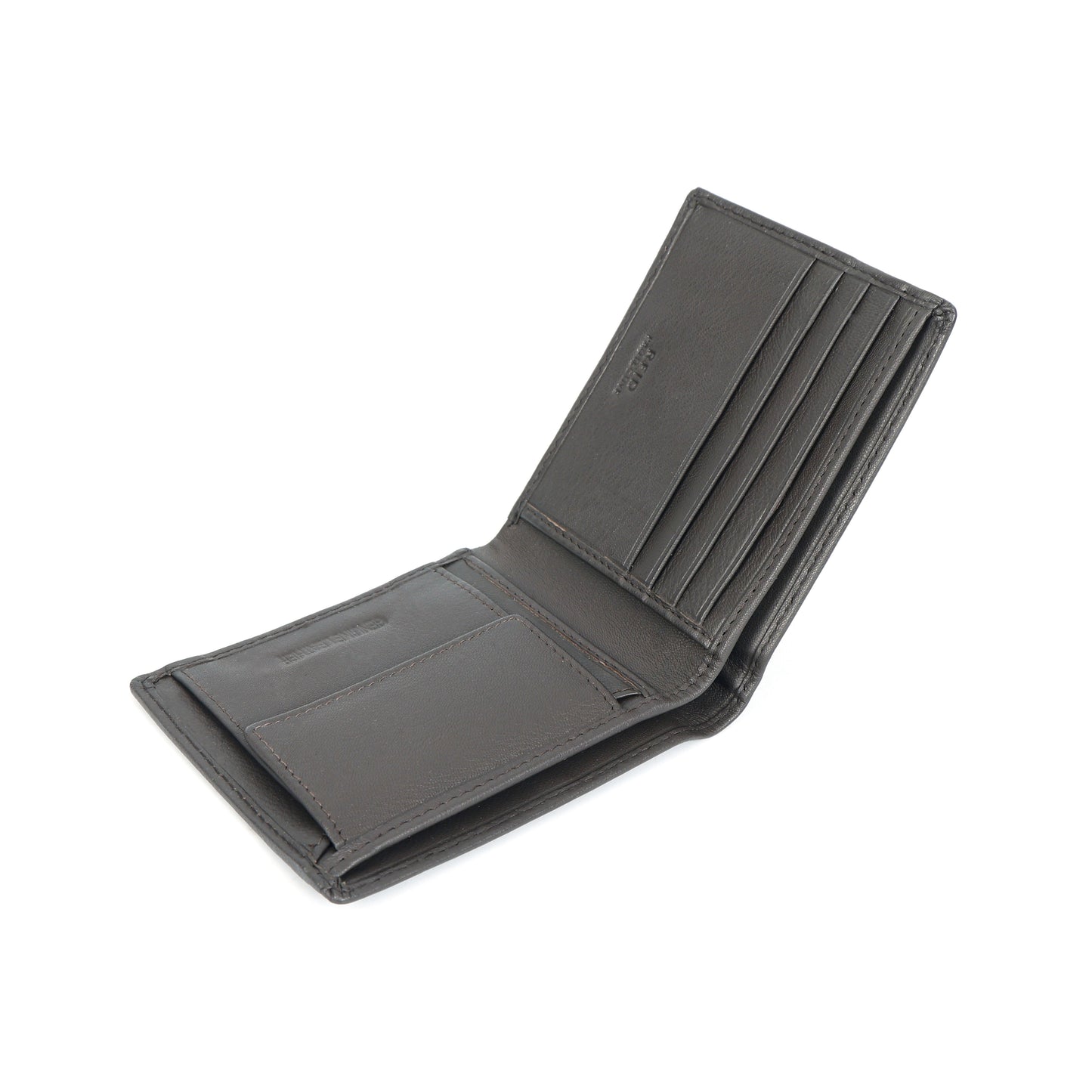 Ledger Leather Wallet & Forge Leather Belt Combo for Men (BROWN)