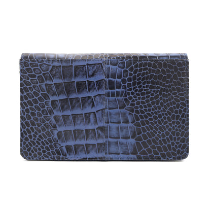 Isabella Elite Evening Clutch-cum-Sling Convertible Bag Back Steel Blue