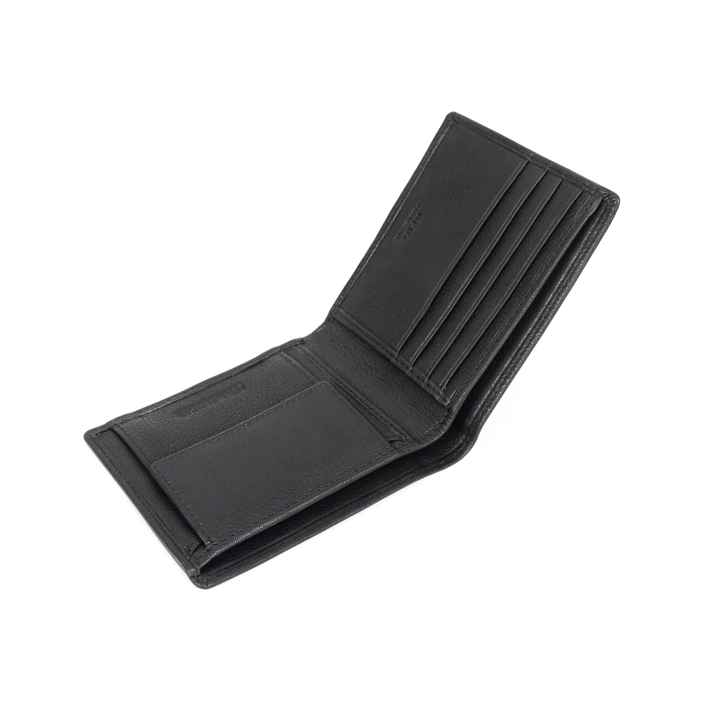 Ledger Leather Wallet & Forge Leather Belt Combo for Men (BLACK)