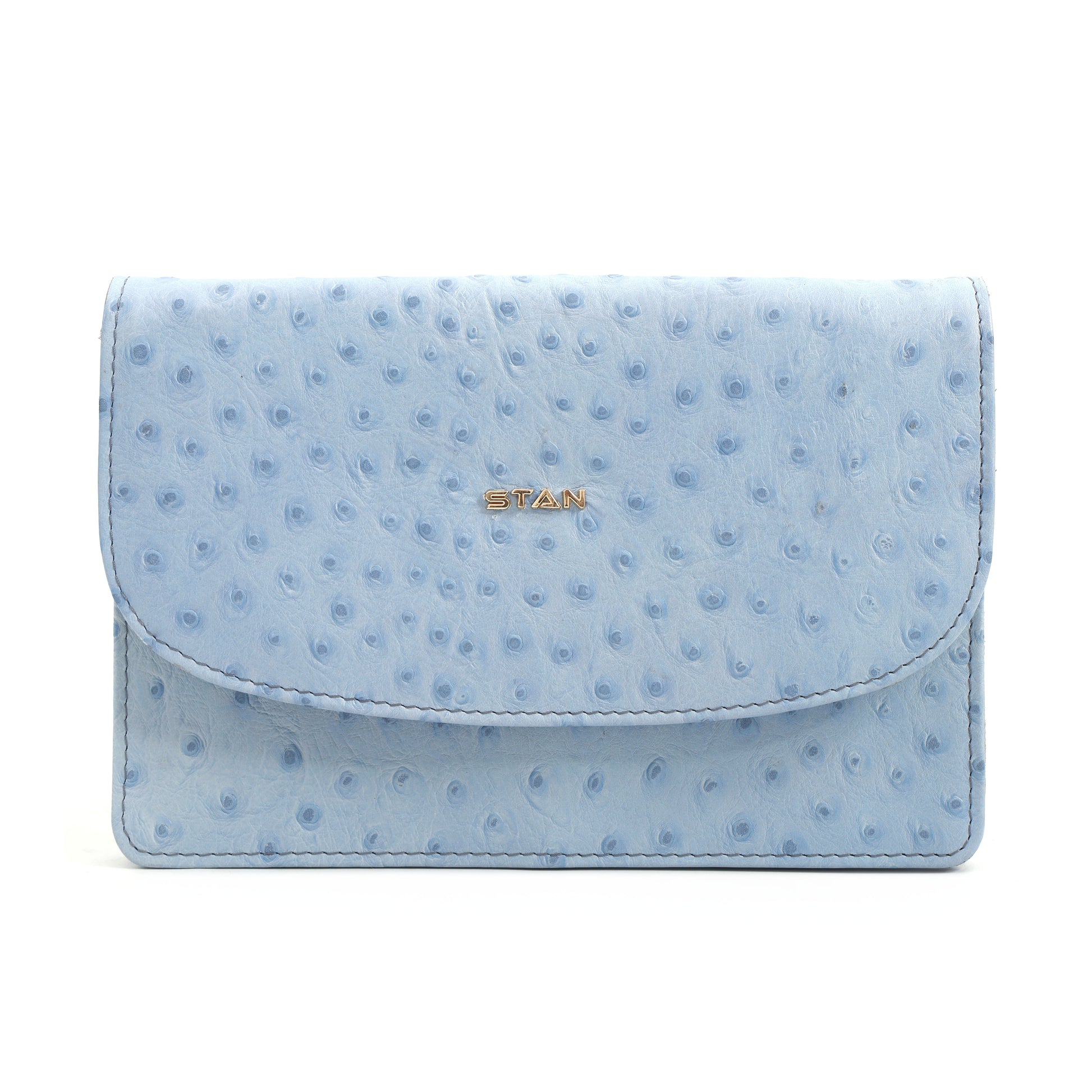 Isabella Elite Evening Clutch-cum-Sling Convertible Bag Front Mist Blue