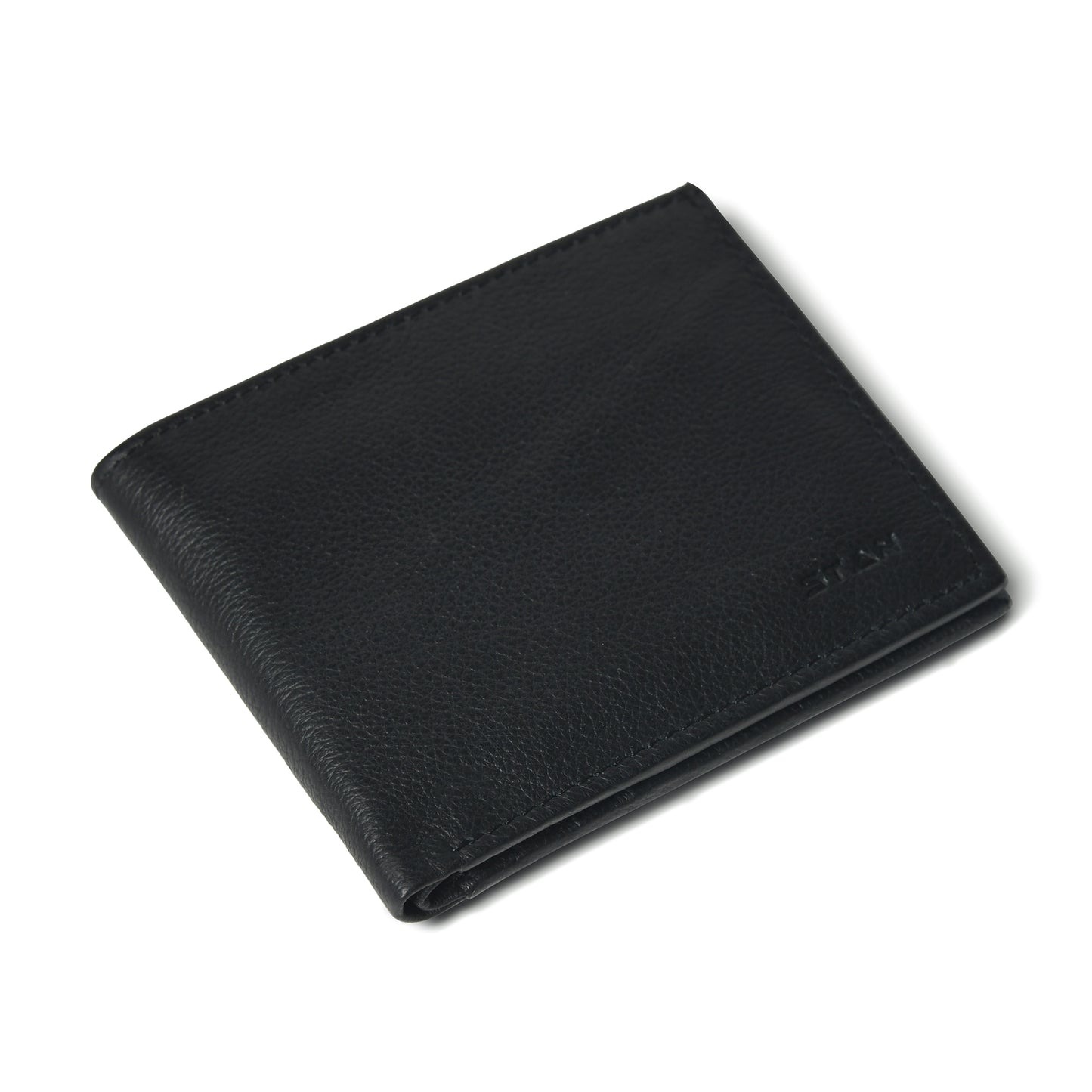 Voltro Mens Full-Grain Leather Wallet with Zip Pocket