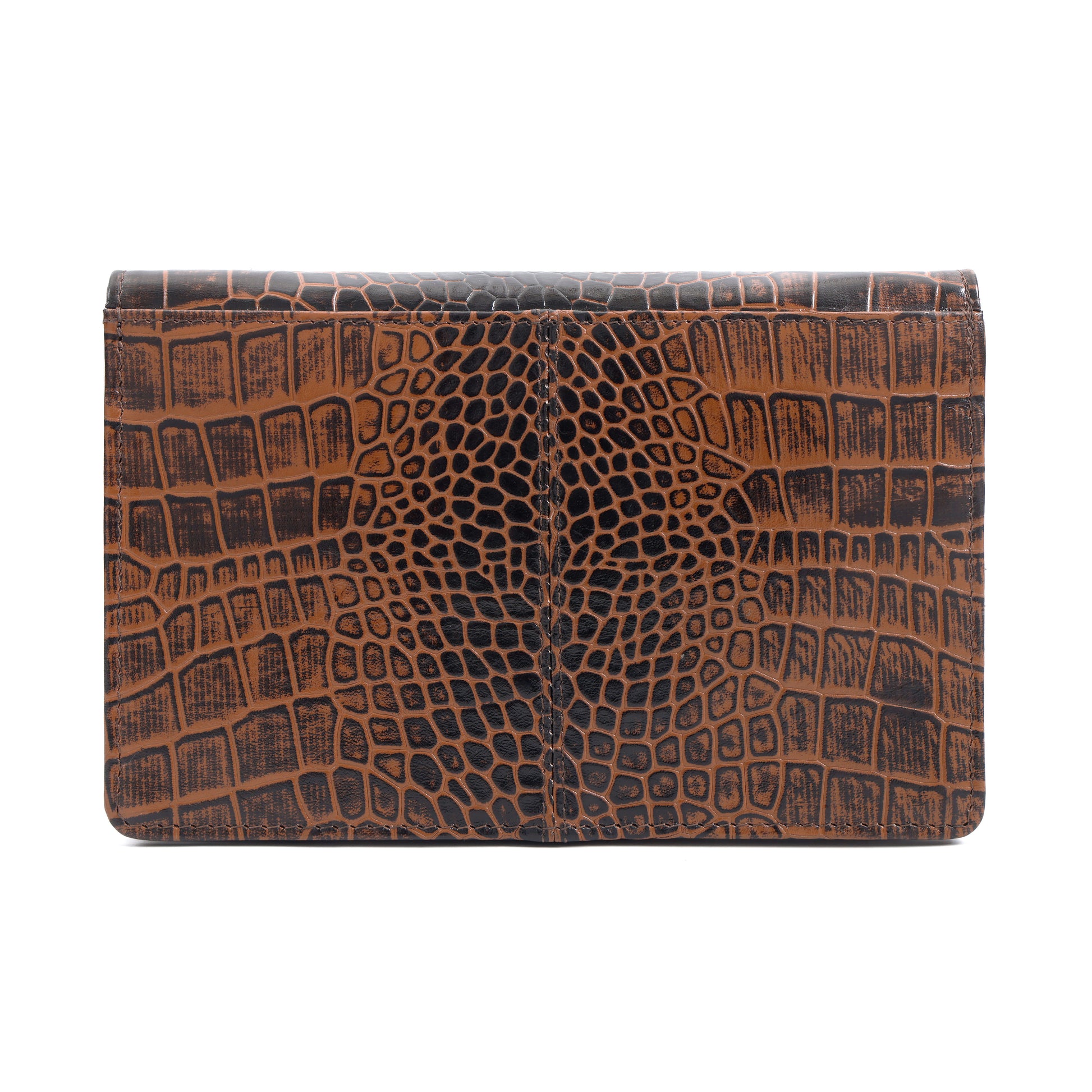 Isabella Elite Evening Clutch-cum-Sling Convertible Bag Back Burnt Cognac