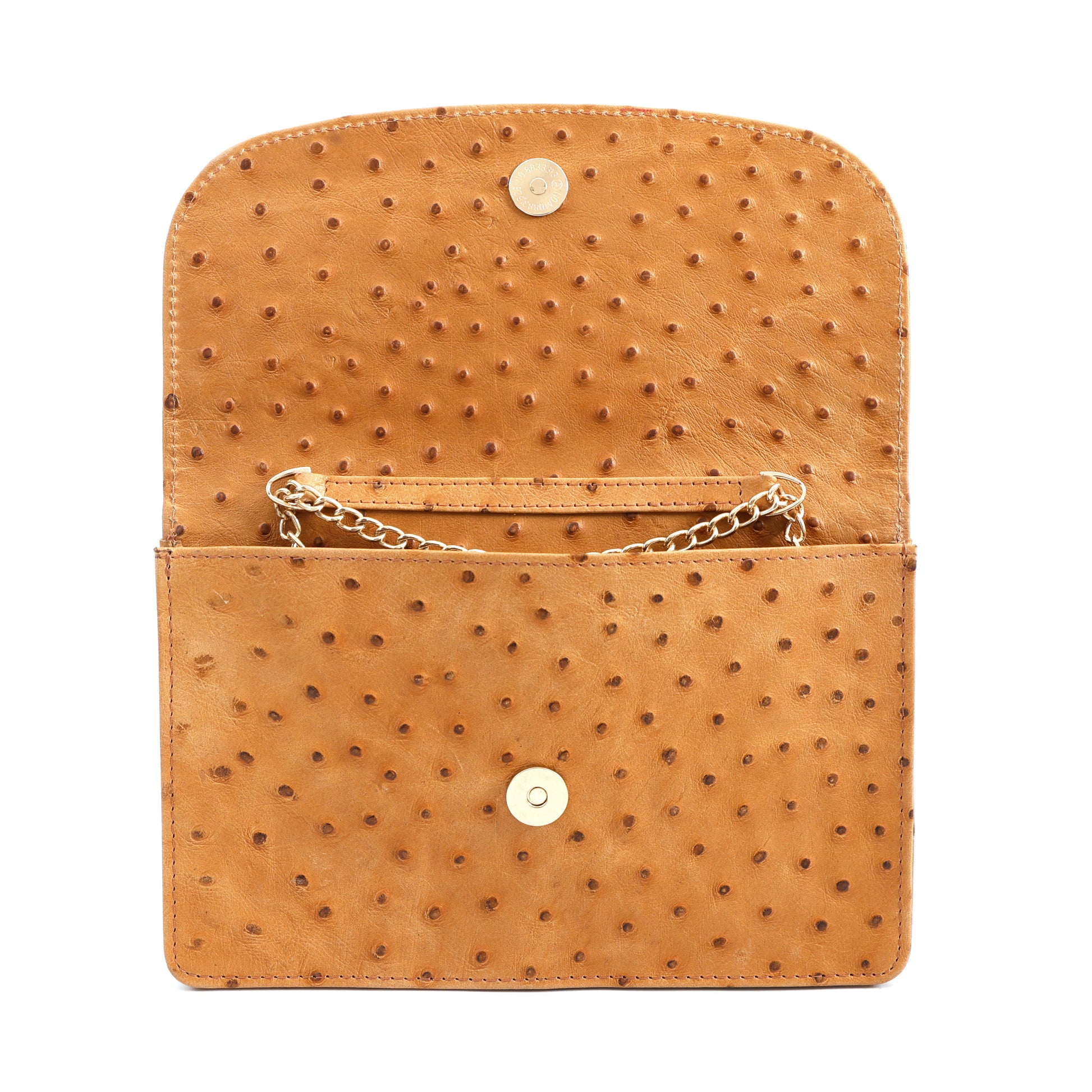 Isabella Elite Evening Clutch-cum-Sling Convertible Bag Front Open Camel Tan