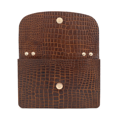 Isabella Clutch-cum-Sling Bag Open Coffee Bean