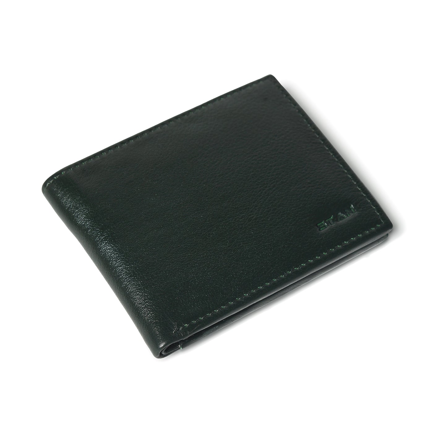 Voltro Mens Full-Grain Leather Wallet with Zip Pocket