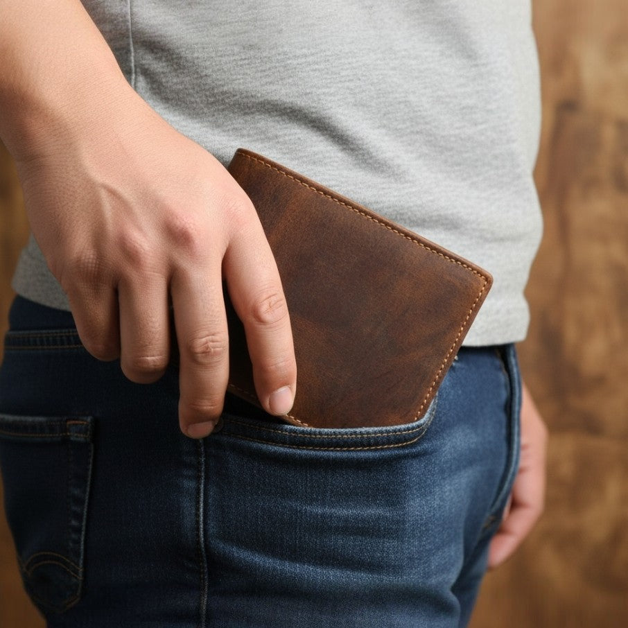 Stricker Mens RFID Wallet with Coin & Zip Pocket