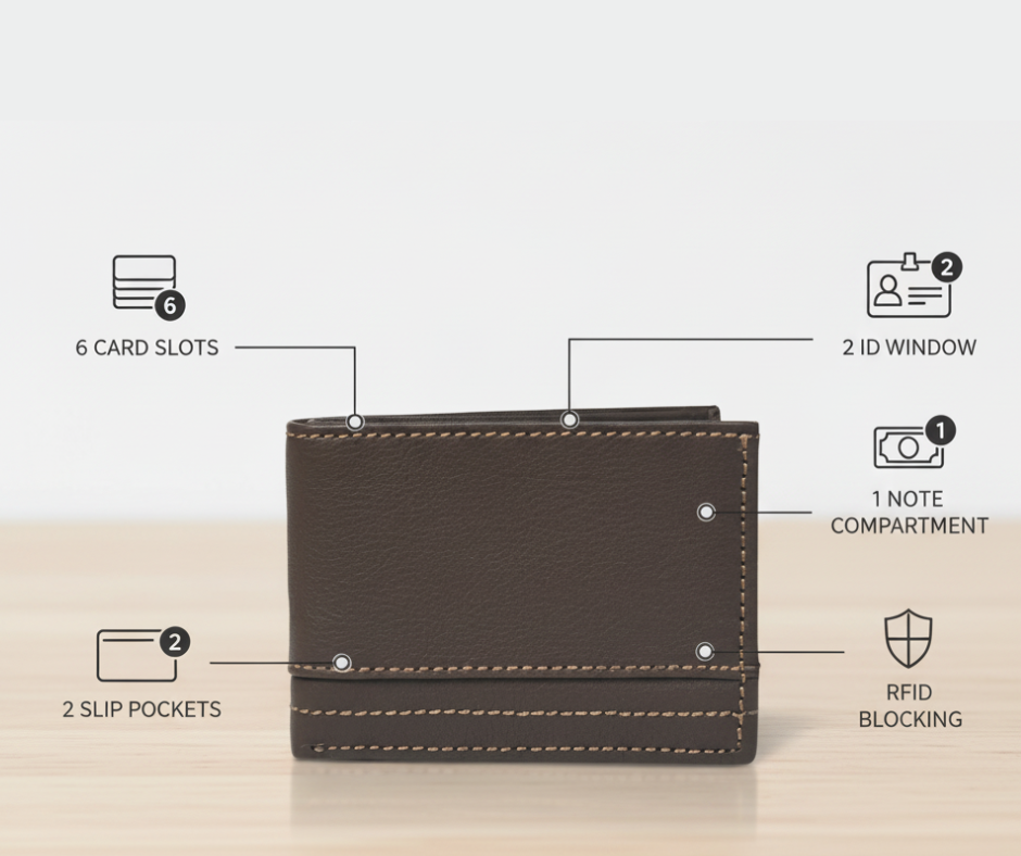 Orvyn Men’s Bifold Leather Wallet