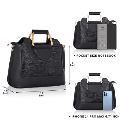 Corvia Full-Grain Top-Handle Satchel Bag