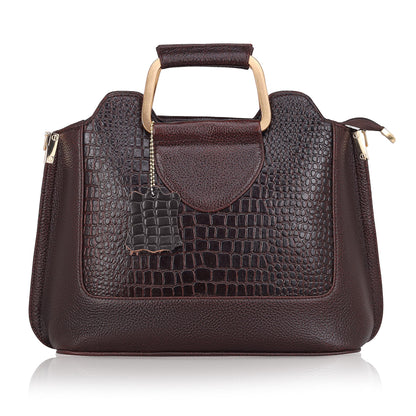 Corvia Full-Grain Top-Handle Satchel Bag