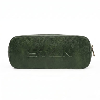 Corvia Croc Full Grain Leather Metal Top Handle Satchel Bag Base Camouflage Green