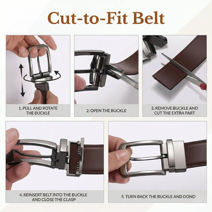 Drake Elite Hand-Burnished Croc Full-Grain Leather Cut to Fit Tan