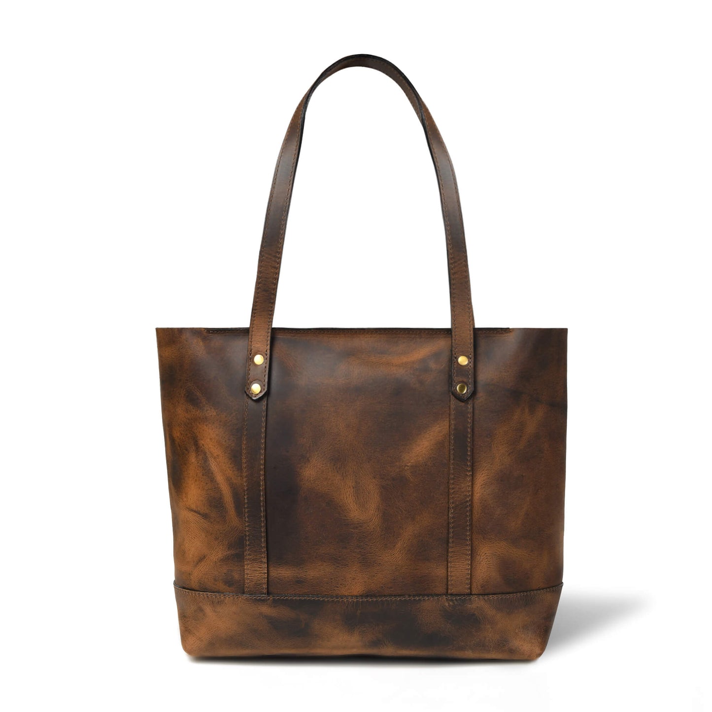 Eliana Classic Zip Closure Back Saddle Brown