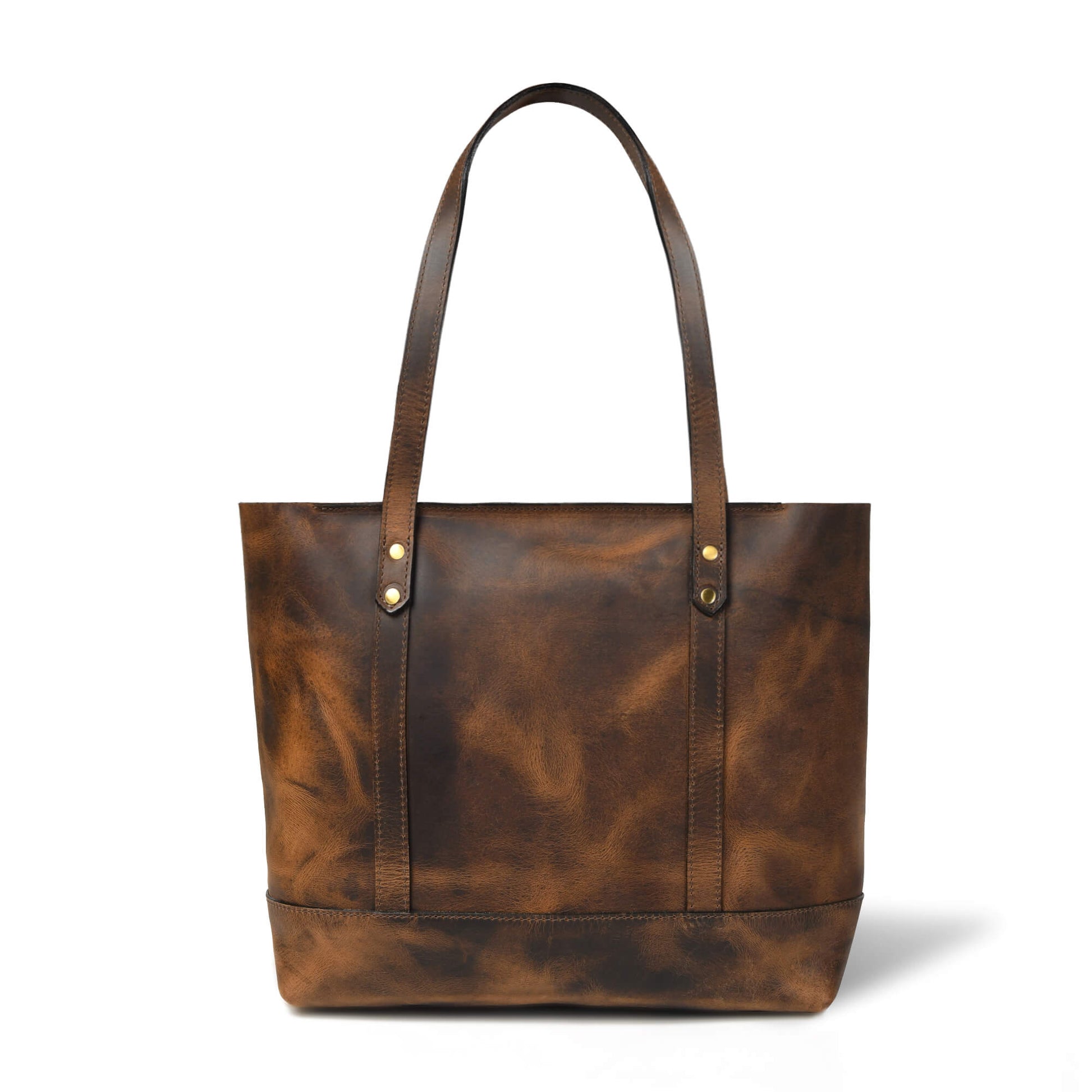 Eliana Classic Zip Closure Back Saddle Brown