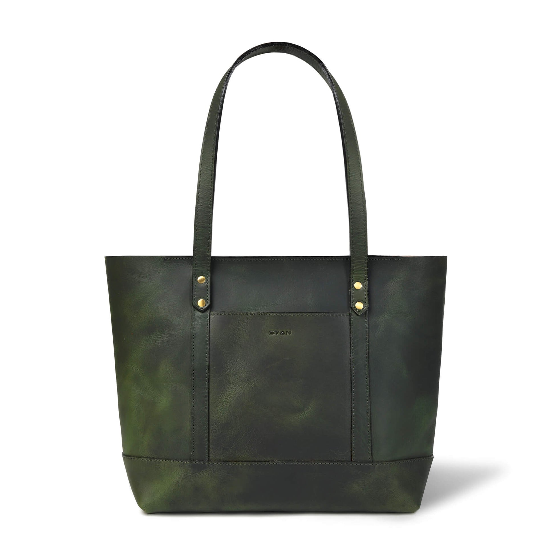 Eliana Classic Zip Closure Front Antique Green