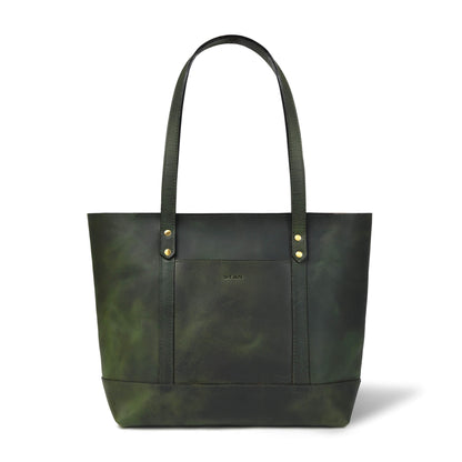 Eliana Classic Zip Closure Front Antique Green
