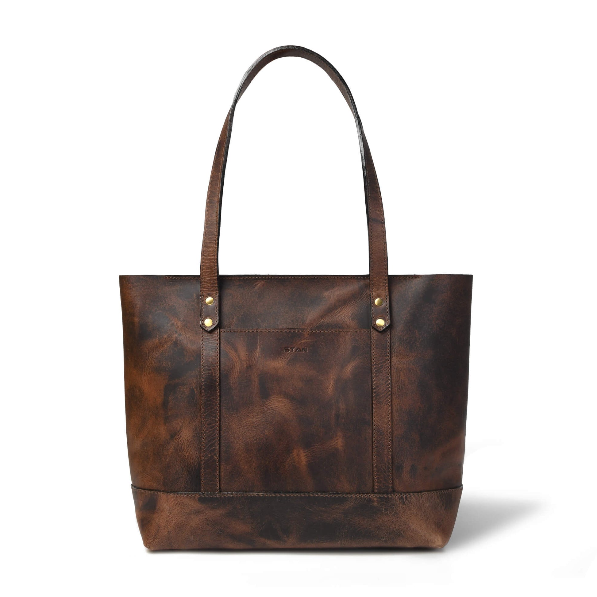 Eliana Classic Zip Closure Front Burnished Brown