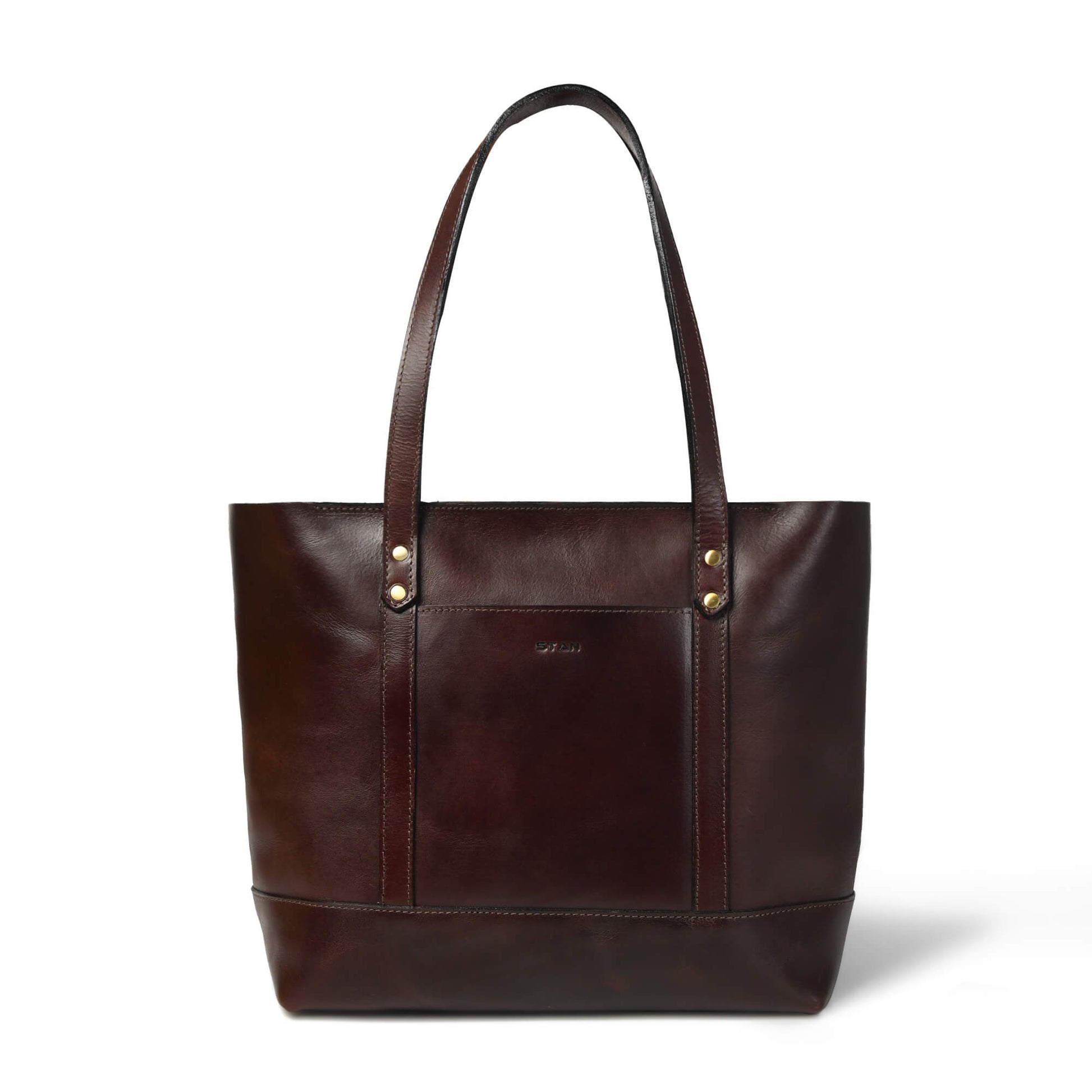 Eliana Classic Zip Closure Front Dark Mahogany