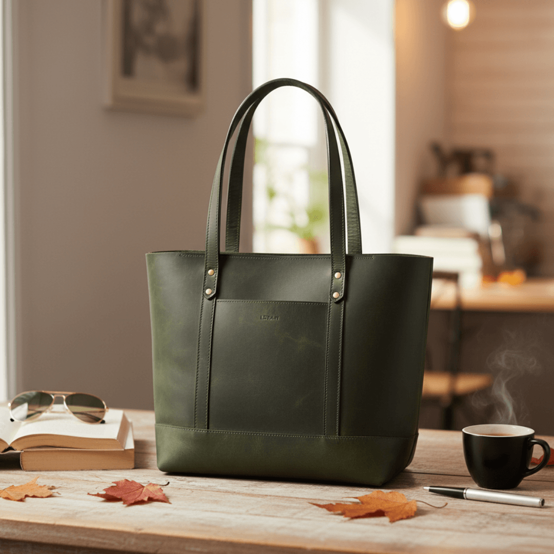 Eliana Classic Zip Closure Hero Antique Green
