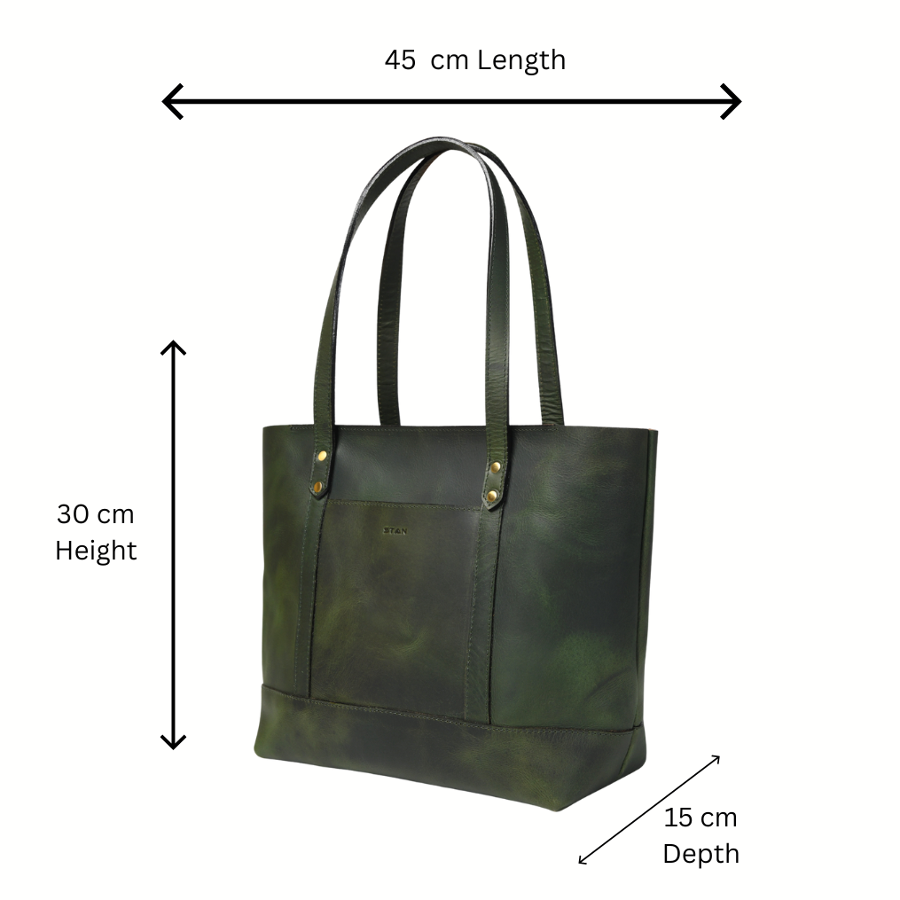 Eliana Classic Zip Closure Info Antique Green