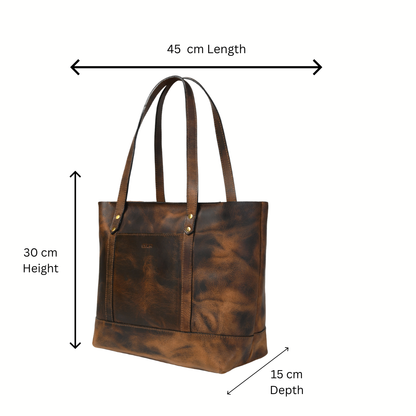 Eliana Classic Zip Closure Info Saddle Brown