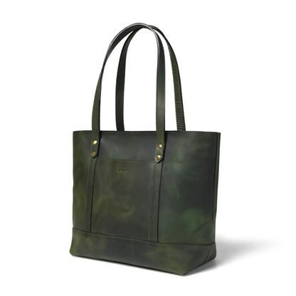 Eliana Classic Zip Closure Side Antique Green