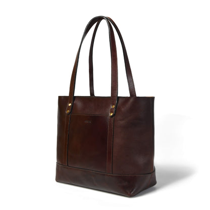 Eliana Classic Zip Closure Side Dark Mahogany