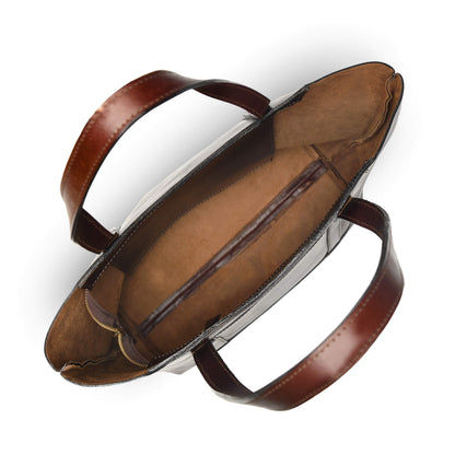 Eliana Classic Zip Closure Top Open Dark Mahogany
