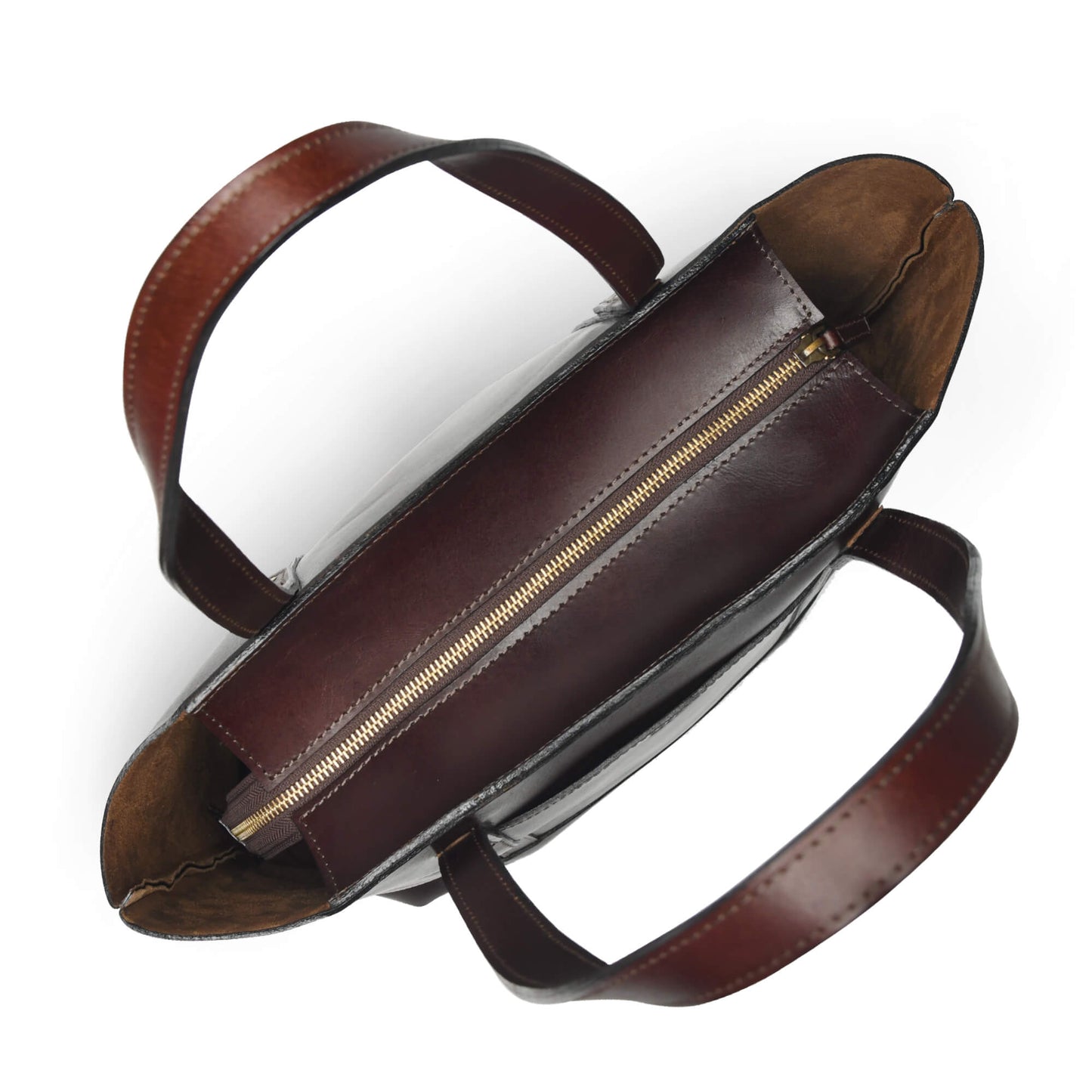 Eliana Classic Zip Closure Top Zip Close Dark Mahogany