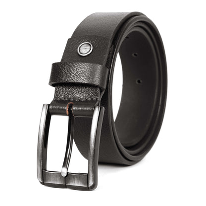 Forge Full Grain Mens Leather Belt Rolled Black