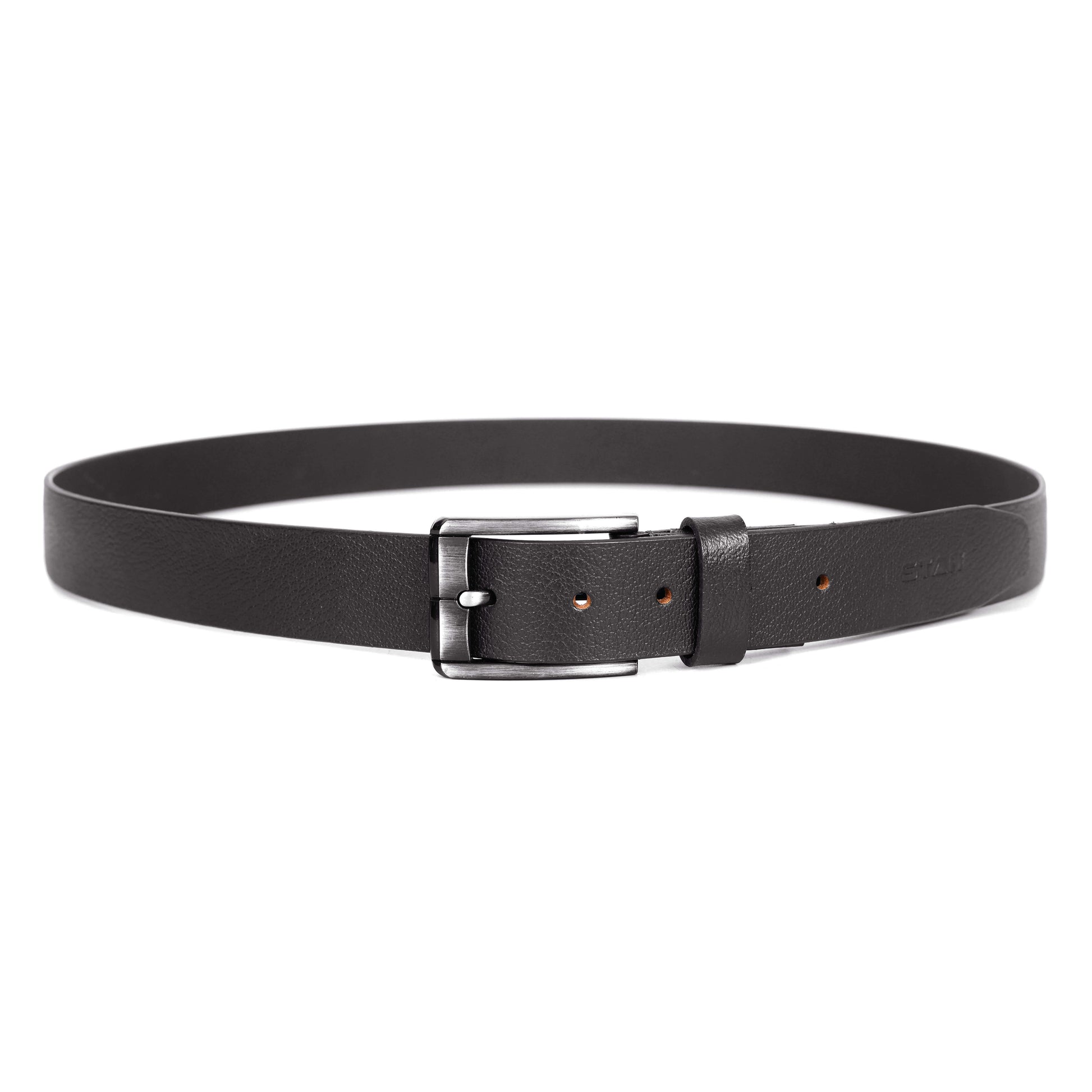 Forge Full Grain Mens Leather Buckle Style Black