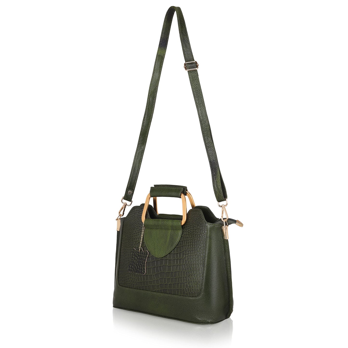 Corvia Full-Grain Top-Handle Satchel Bag