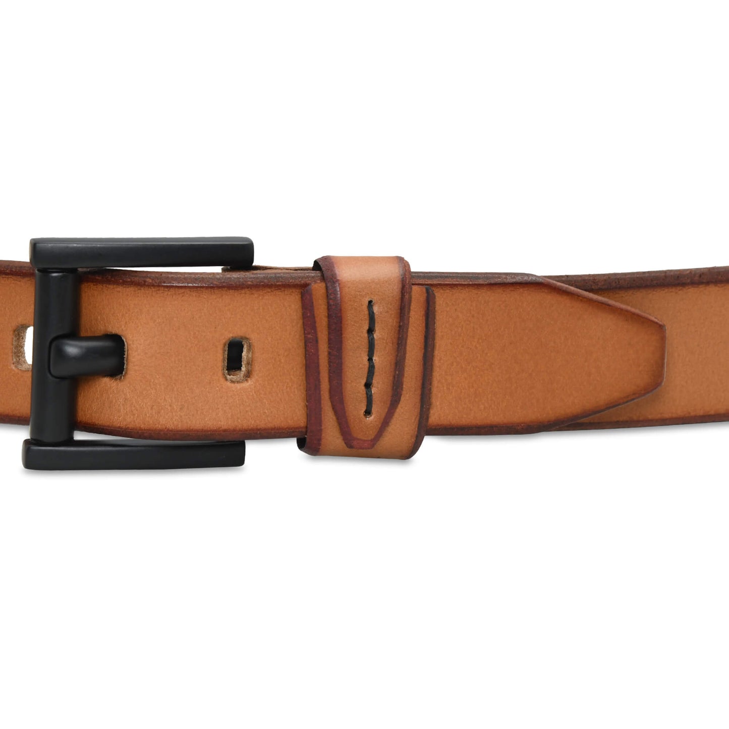Hammer Elite Mens Full Grain Leather Belt Buckle Camel Tan