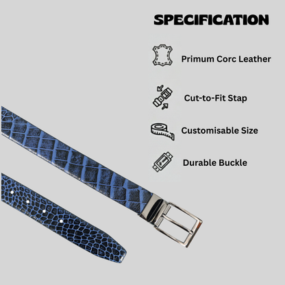 Croc Elite Combo for Men – Drake Croc Belt & Baron Croc Wallet