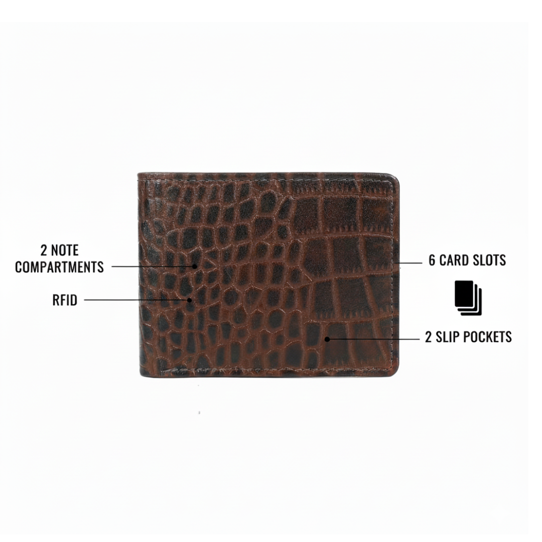 Croc Elite Combo for Men – Drake Croc Belt & Baron Croc Wallet