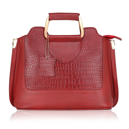 Corvia Full-Grain Top-Handle Satchel Bag