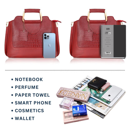 Corvia Full-Grain Top-Handle Satchel Bag