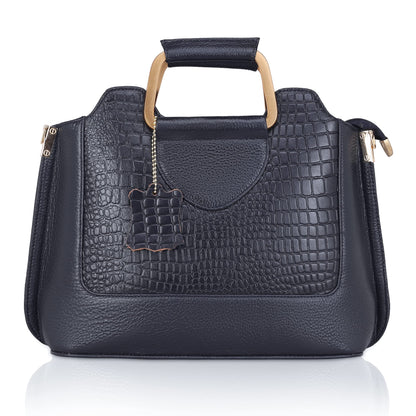 Corvia Full-Grain Top-Handle Satchel Bag