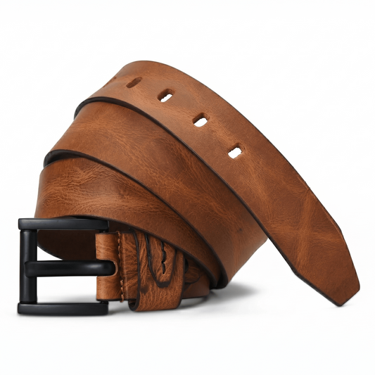 STAN Hammer Elite Mens Full Grain Leather Belt Main Hero Saddle Tan