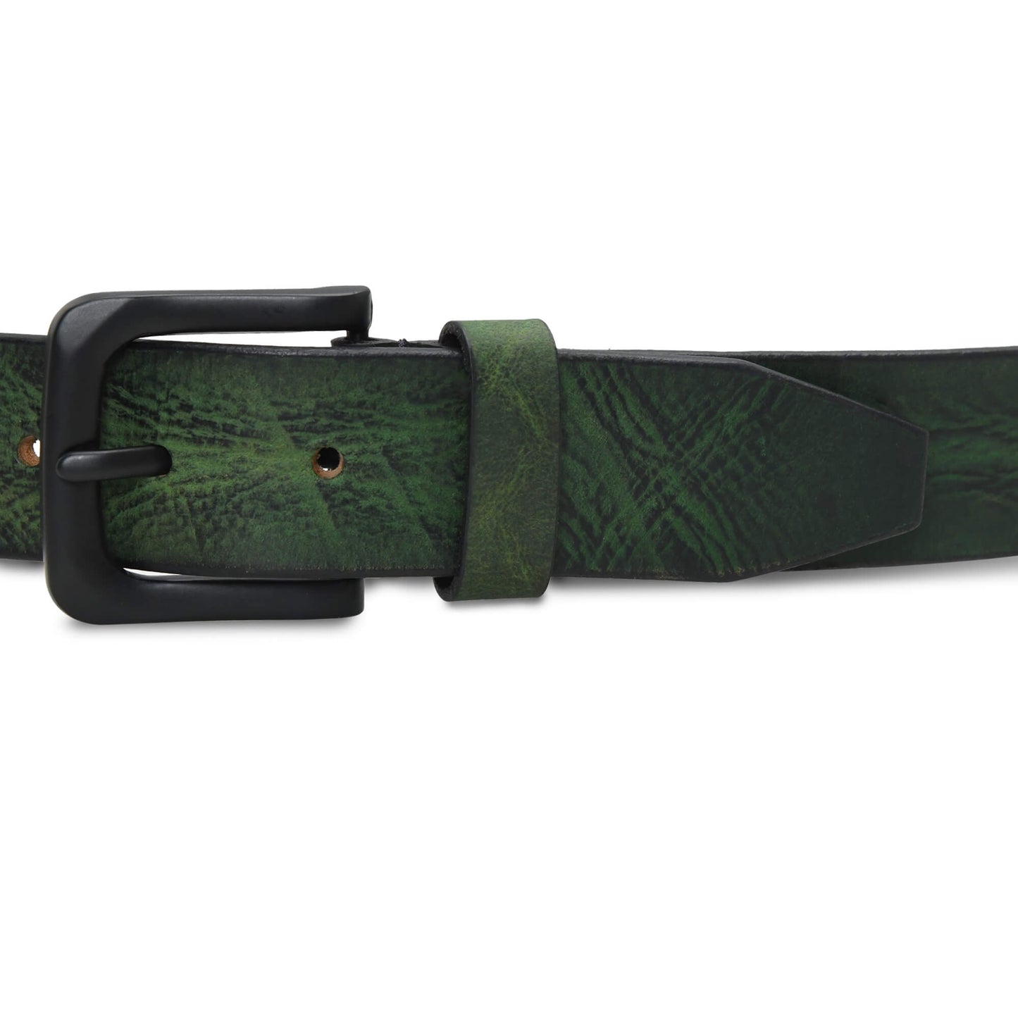 STAN Hammer Mens Full Grain Leather Belt Buckle Antique Green