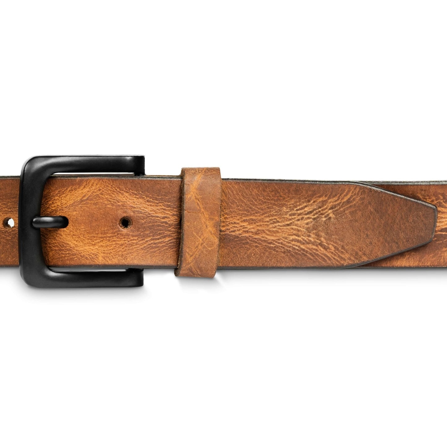 STAN Hammer Mens Full Grain Leather Belt Buckle Saddle Tan