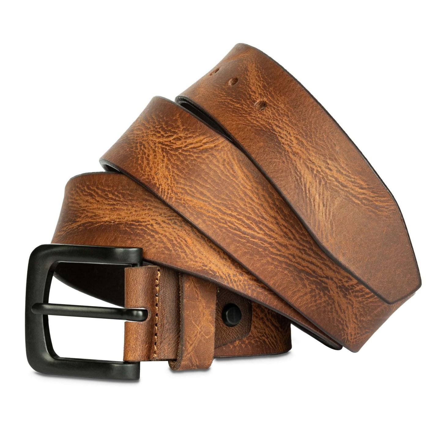 STAN Hammer Mens Full Grain Leather Belt Hero Main Saddle Tan